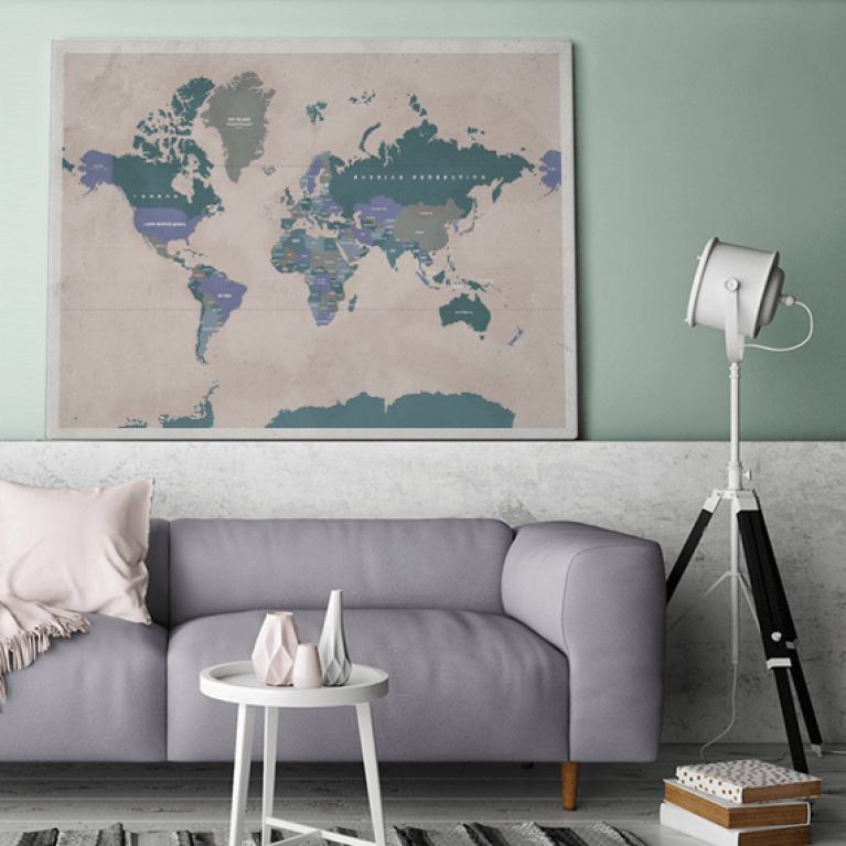 muurdecoratie voor de woonkamer