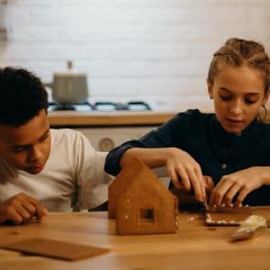 bakken met kinderen