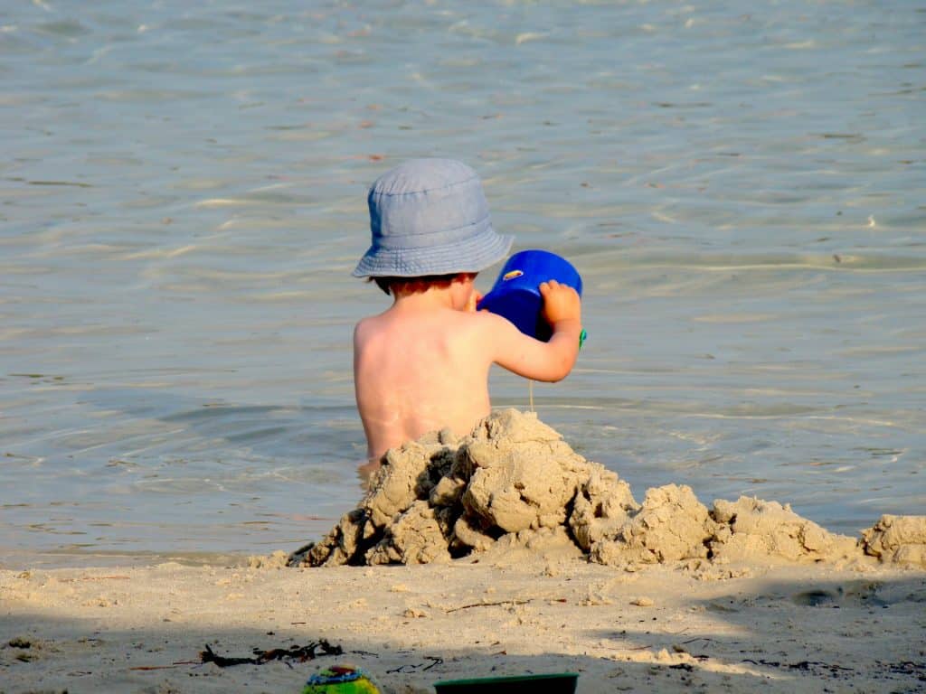 stranddag met kinderen