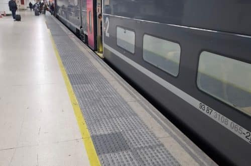met de trein naar Barcelona